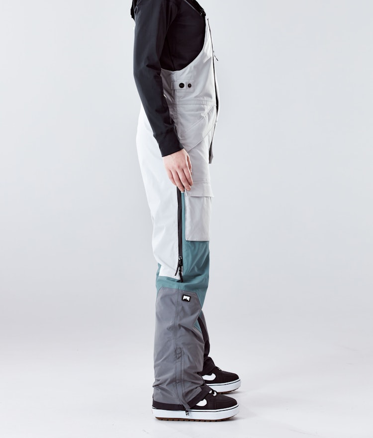 Fawk W 2020 Pantalon de Snowboard Femme Light Grey/Atlantic/Light Pearl, Image 2 sur 6