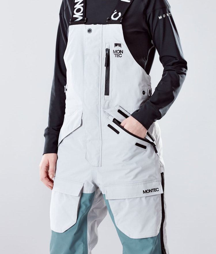 Montec Fawk W 2020 Pantalon de Snowboard Femme Light Grey/Atlantic/Light Pearl