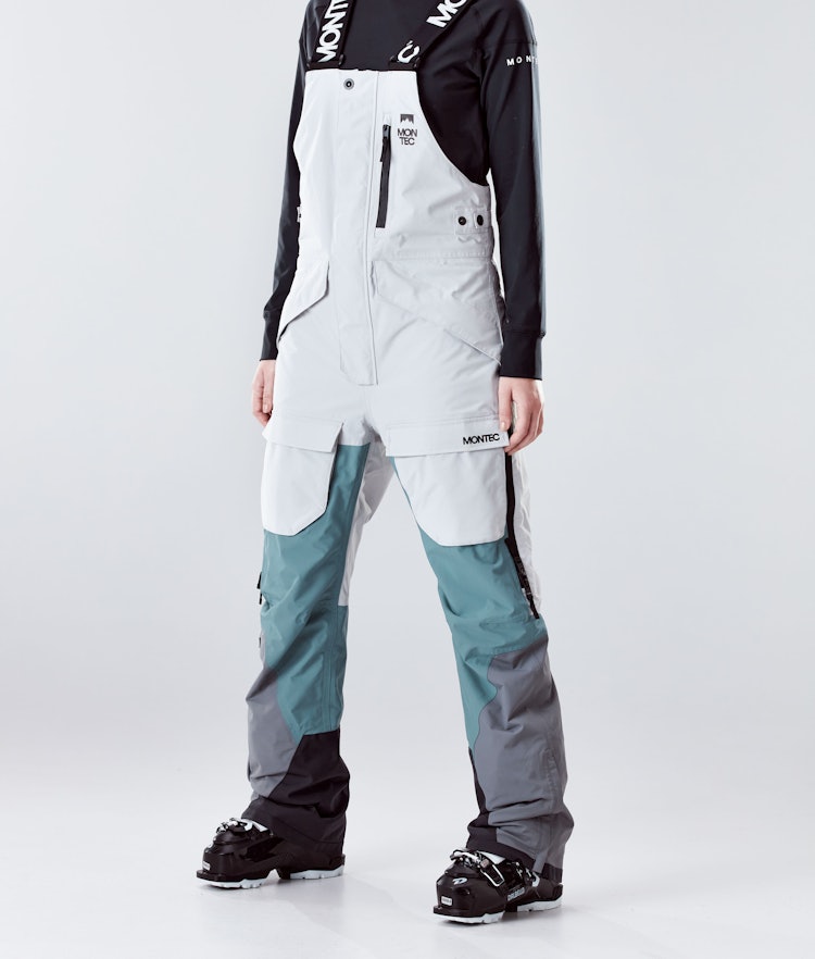 Fawk W 2020 Pantalon de Ski Femme Light Grey/Atlantic/Light Pearl, Image 1 sur 6