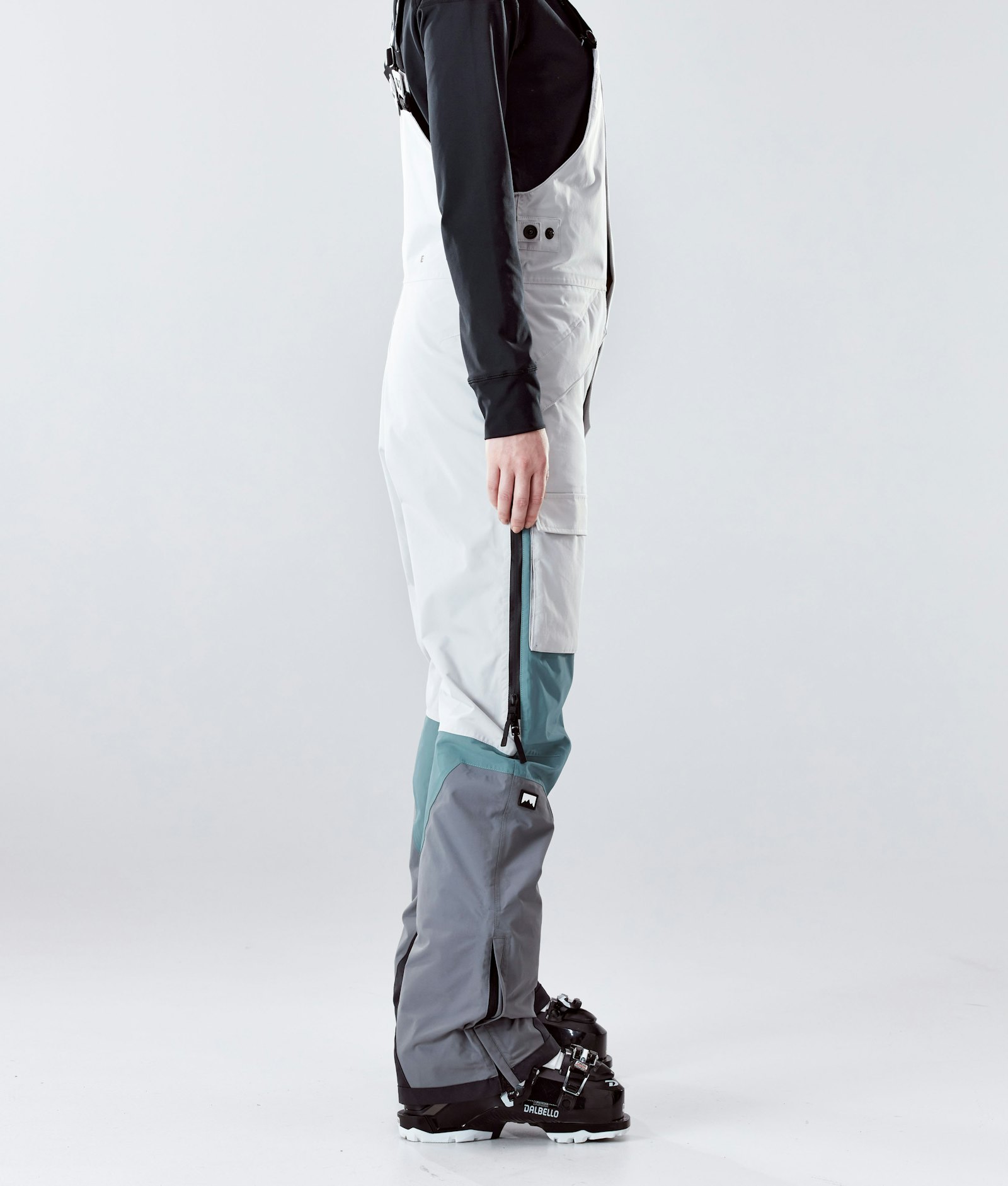 Fawk W 2020 Pantalon de Ski Femme Light Grey/Atlantic/Light Pearl