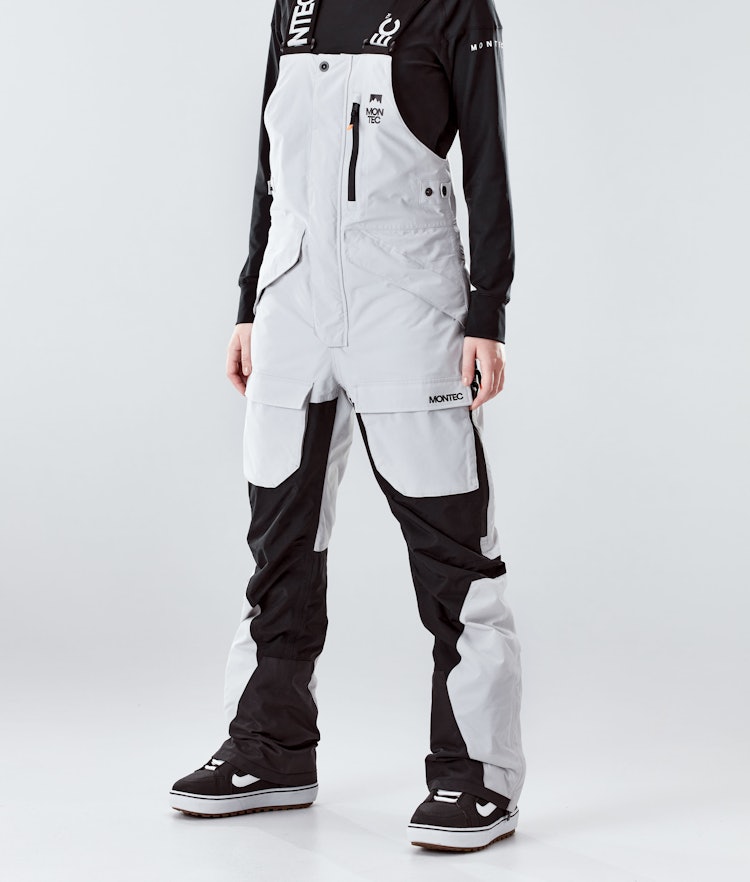 Fawk W 2020 Pantalon de Snowboard Femme Light Grey/Black, Image 1 sur 6