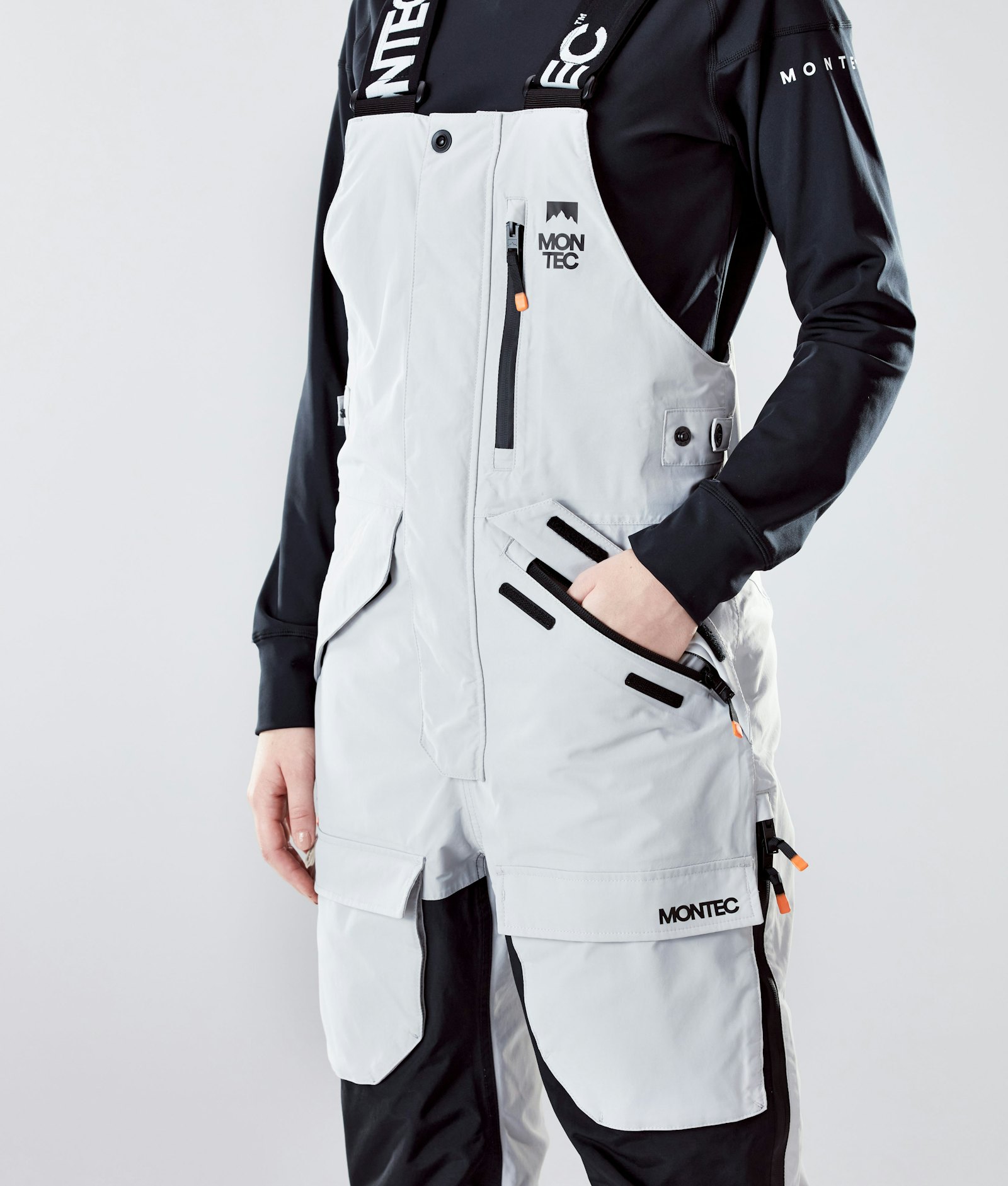 Fawk W 2020 Kalhoty na Snowboard Dámské Light Grey/Black, Obrázek 5 z 6