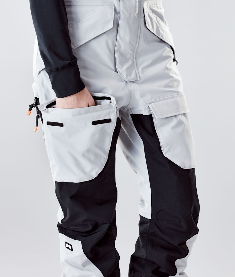 Montec Fawk W 2020 Spodnie Snowboardowe Kobiety Light Grey/Black, Zdjęcie 6 z 6