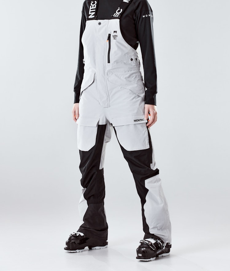 Fawk W 2020 Pantalon de Ski Femme Light Grey/Black, Image 1 sur 6
