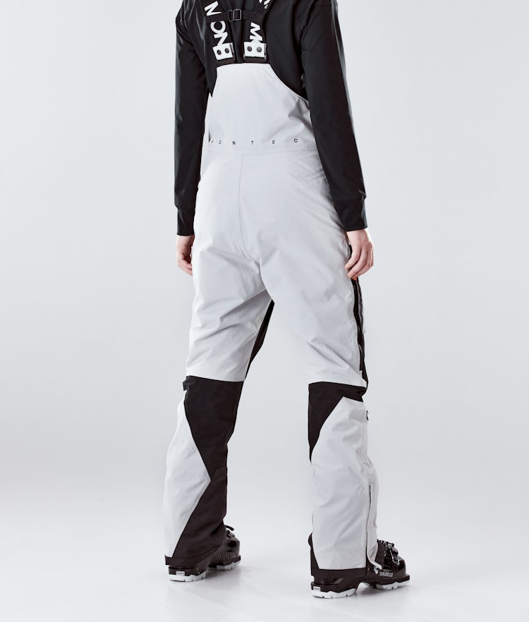Fawk W 2020 Pantalon de Ski Femme Light Grey/Black, Image 3 sur 6