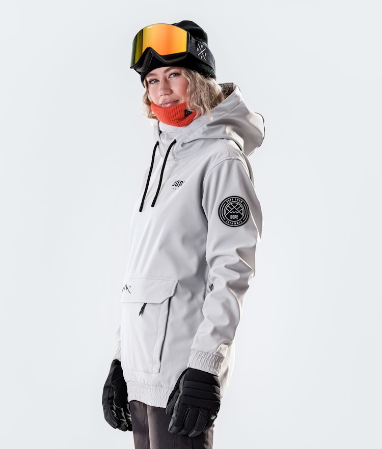Wylie W 10k Veste Snowboard Femme Capital Light Grey, Image 3 sur 7