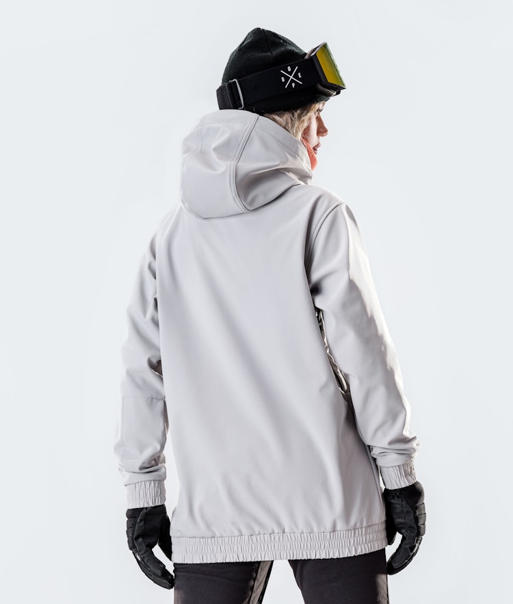 Wylie W 10k Snowboard Jacket Women Capital Light Grey, Image 4 of 7