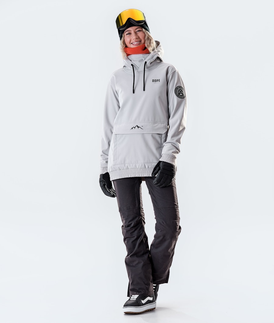 Dope Wylie W 10k Women's Snowboard Jacket Capital Light Grey
