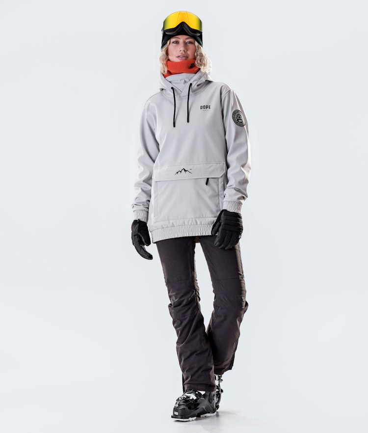 Dope Wylie W 10k Veste de Ski Femme Capital Light Grey
