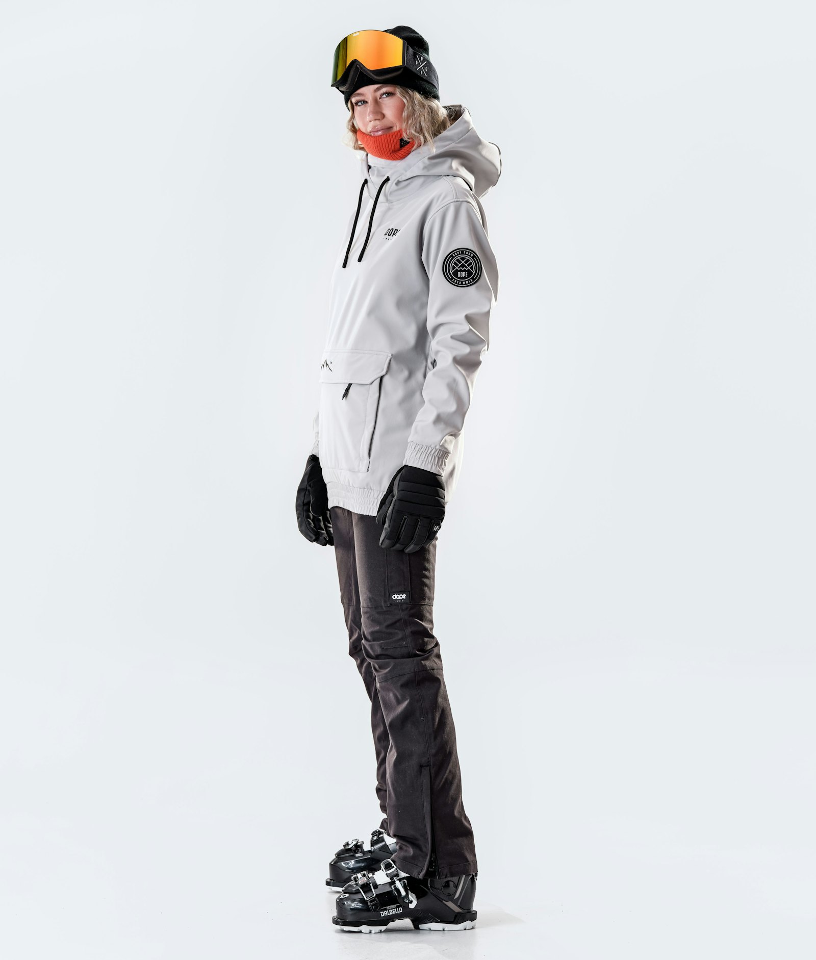 Dope Wylie W 10k Ski jas Dames Capital Light Grey