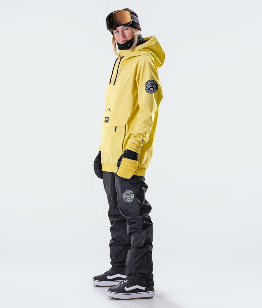 Wylie W 10k Snowboard Jacket Women Patch Faded Yellow