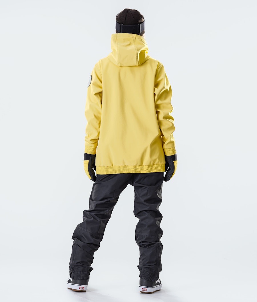 Wylie W 10k Snowboard Jacket Women Patch Faded Yellow