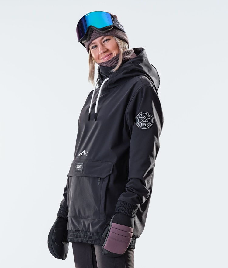 Dope Wylie W 10k Snowboard jas Dames Patch Black