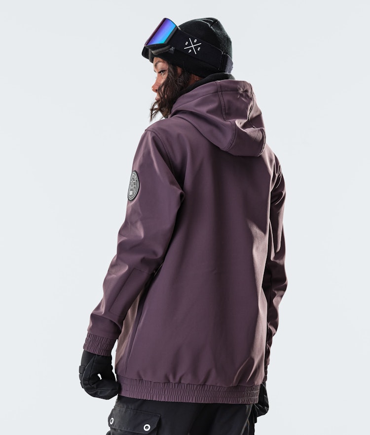 Wylie W 10k Ski Jacket Women Patch Light Plum, Image 3 of 6