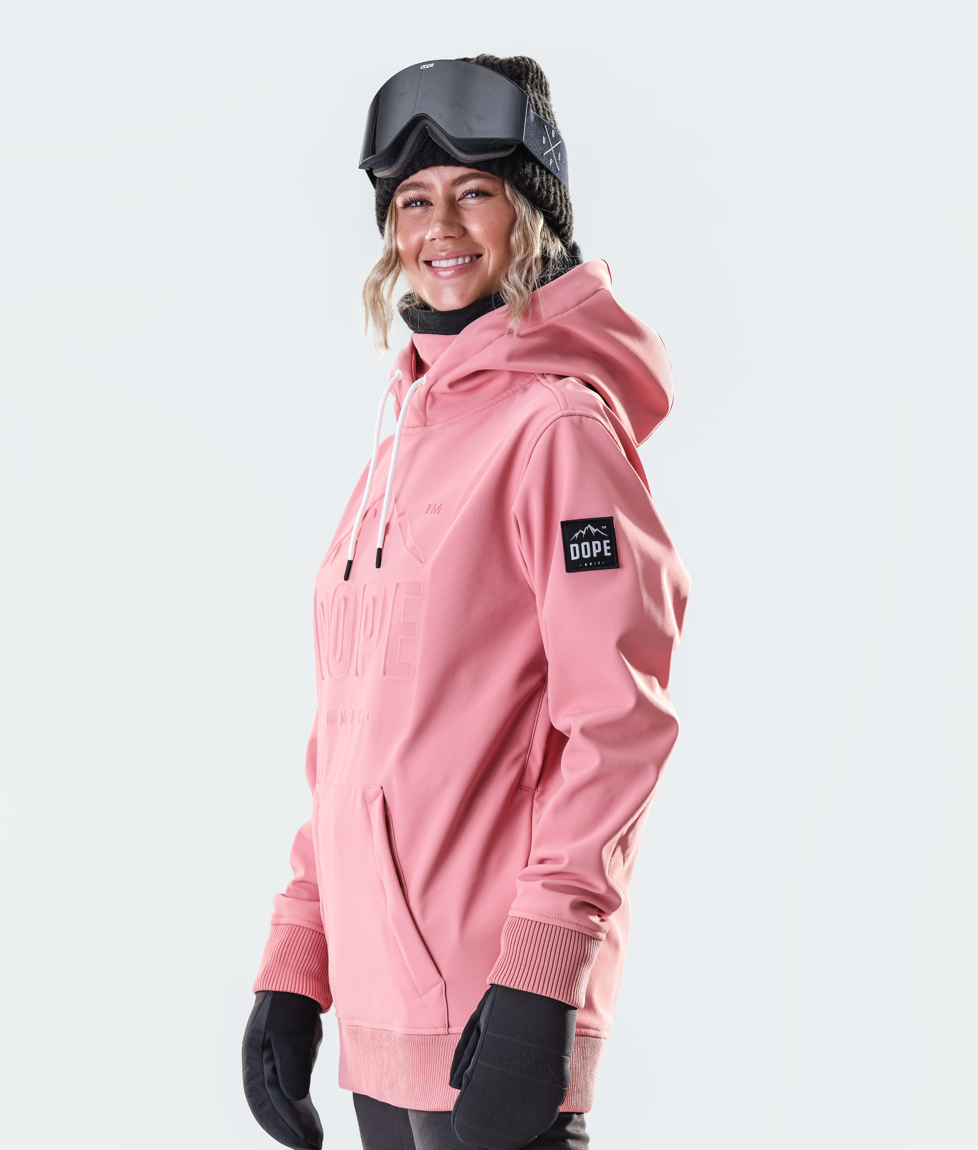 neon pink ski jacket