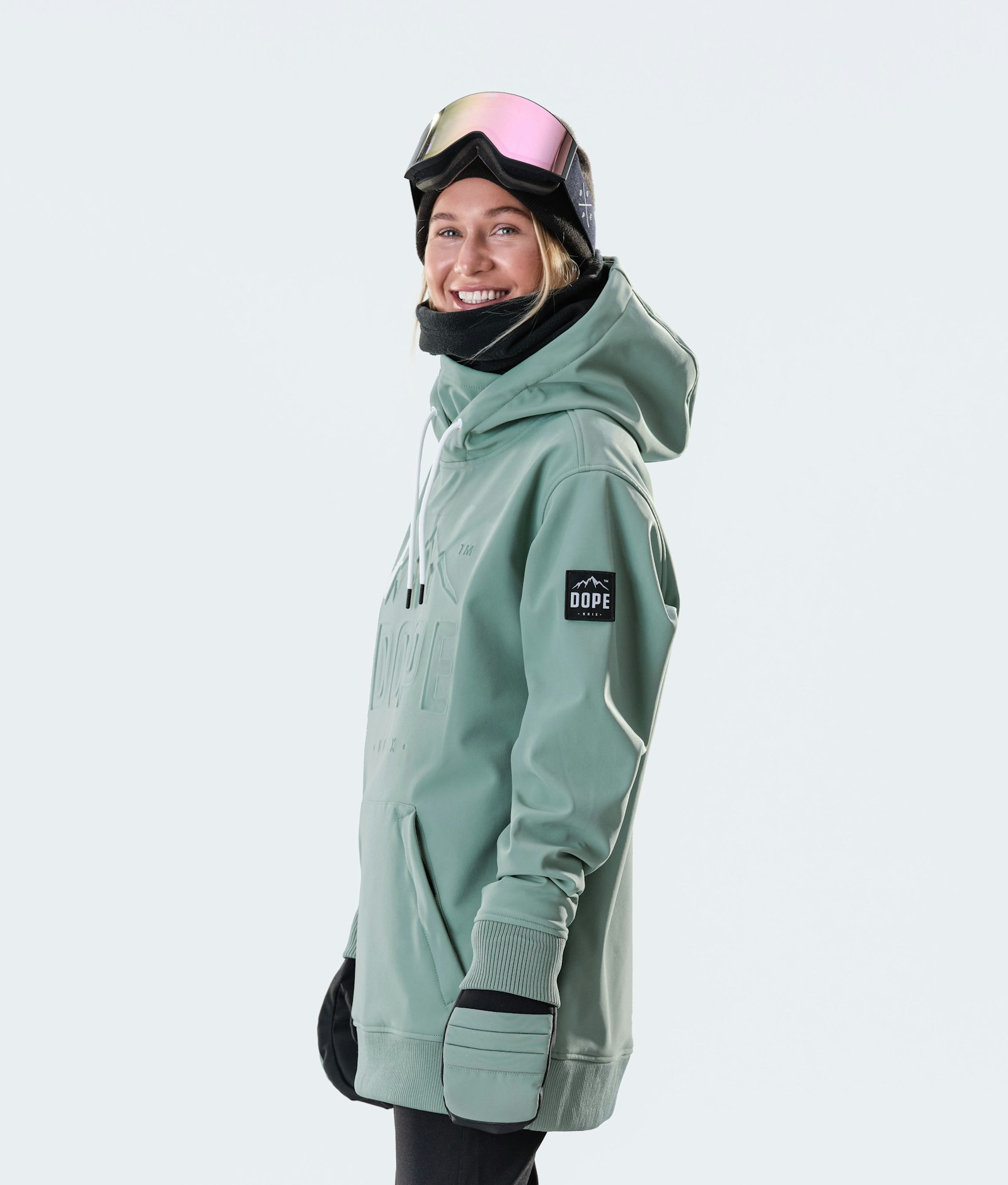 Dope Yeti W 10k Veste Snowboard Femme EMB Faded Green
