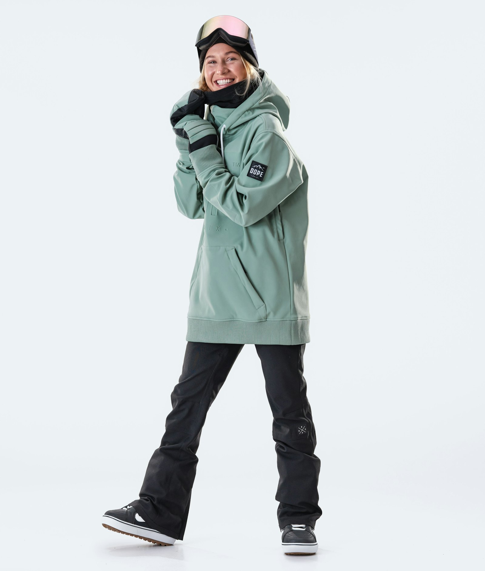Yeti W 10k Snowboardjacke Damen EMB Faded Green