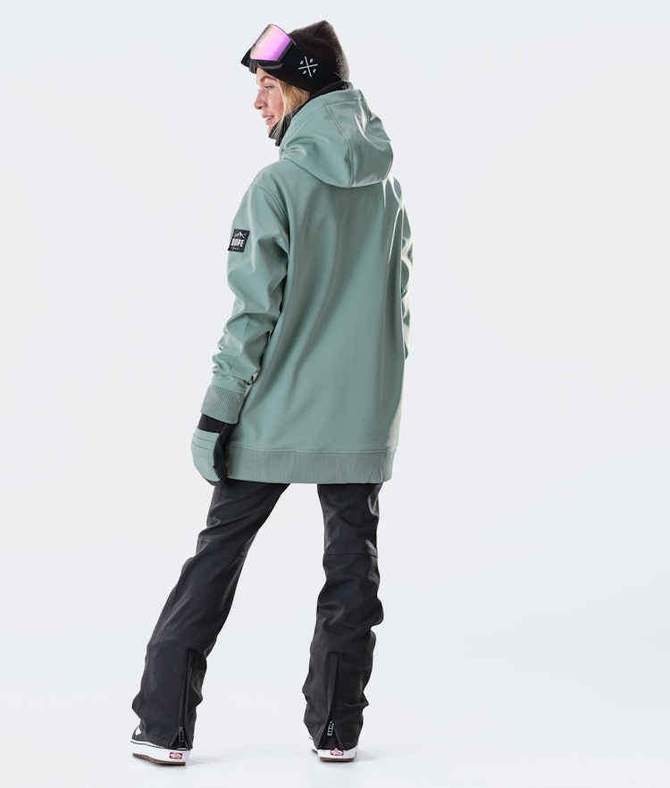 Dope Yeti W 10k Kurtka Snowboardowa Kobiety EMB Faded Green
