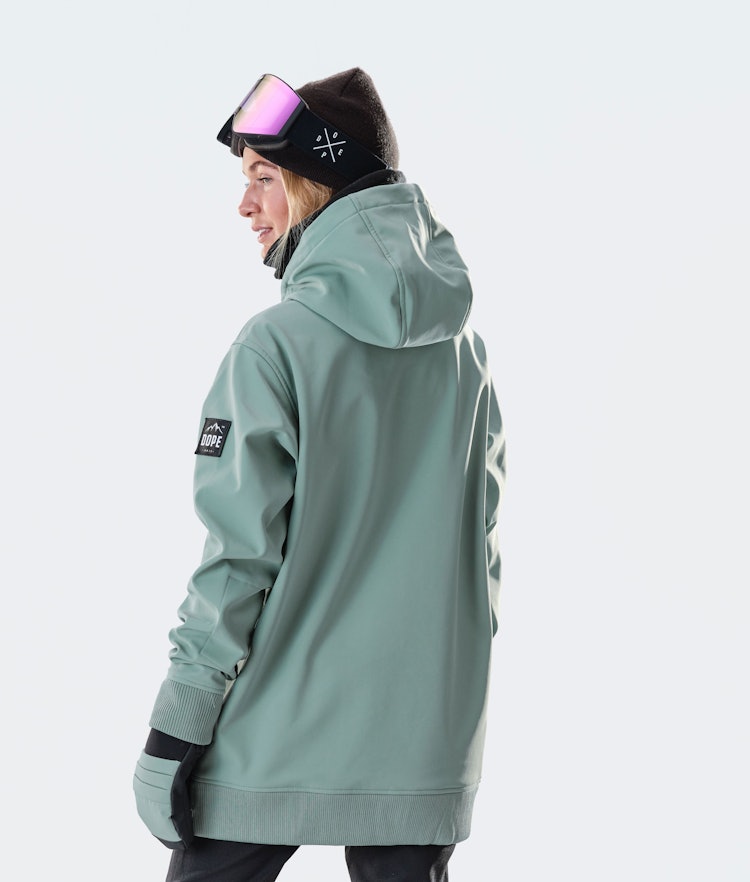 Dope Yeti W 10k Ski jas Dames EMB Faded Green