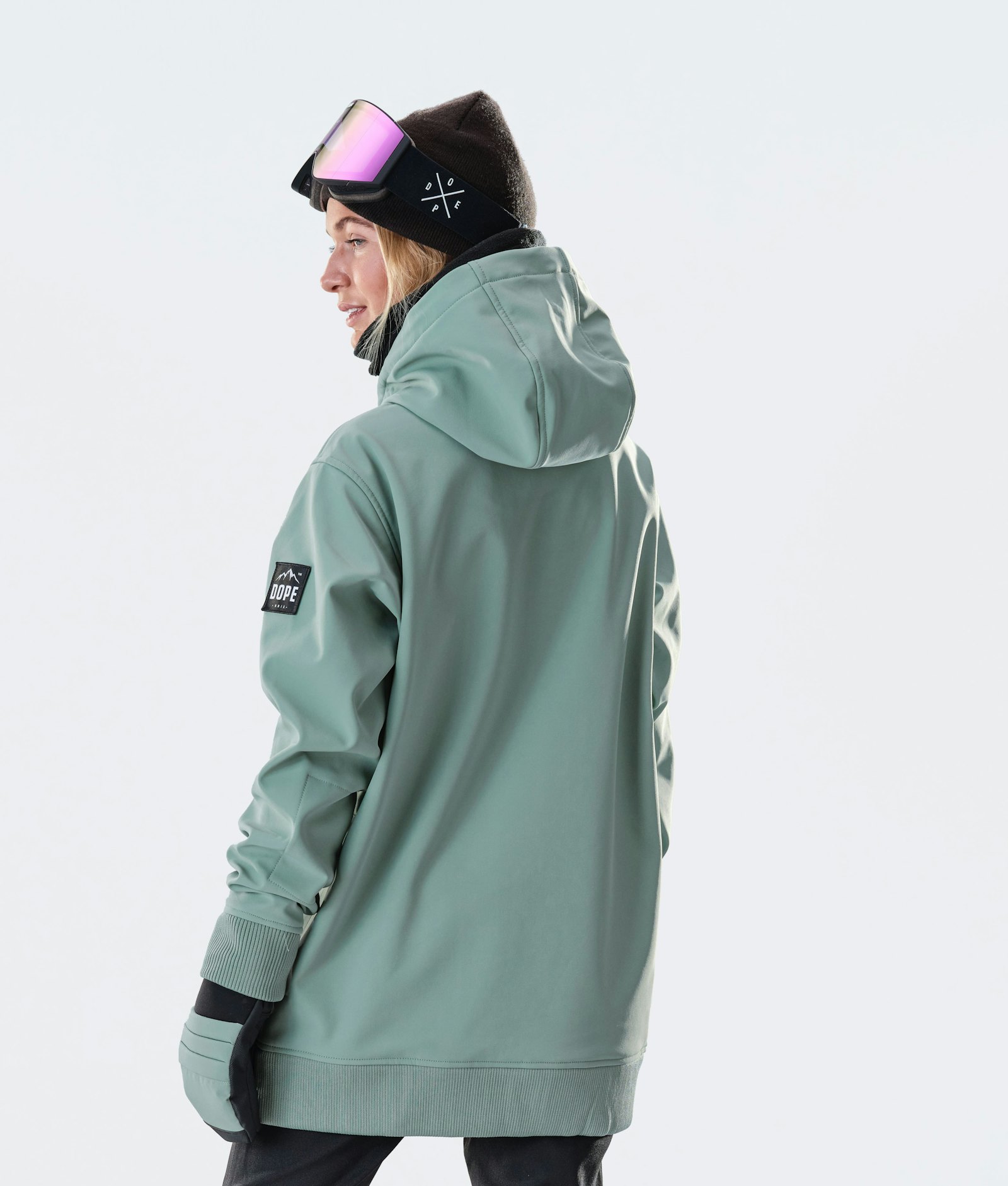 Dope Yeti W 10k Veste de Ski Femme EMB Faded Green