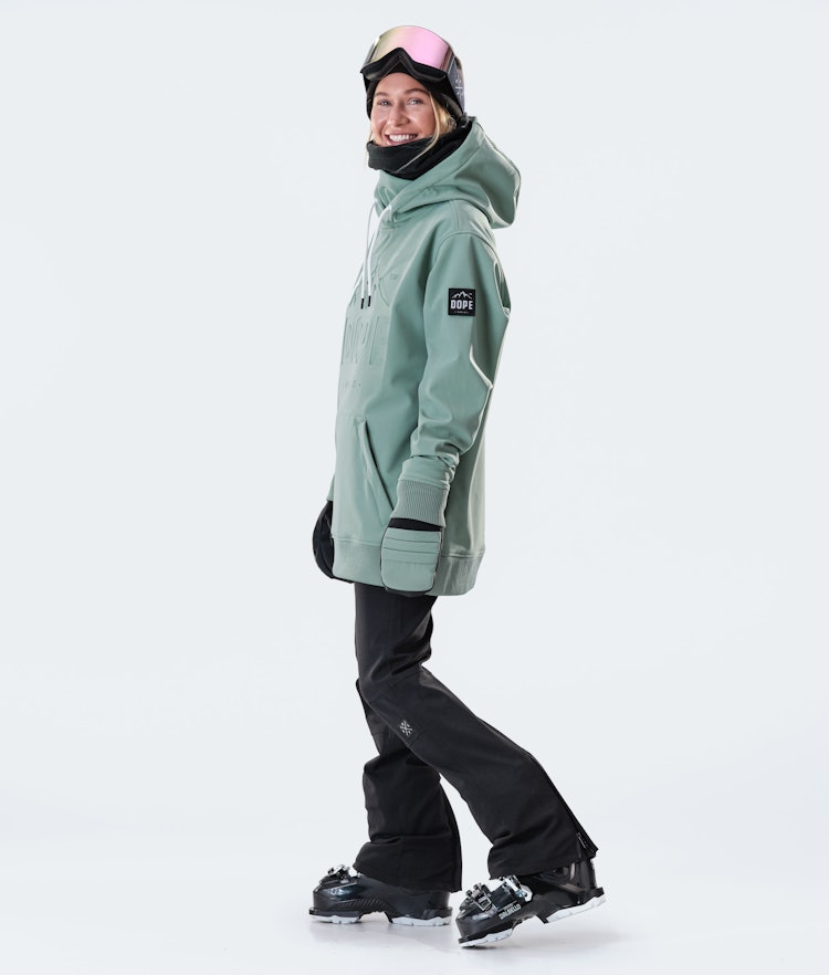 Yeti W 10k Ski Jacket Women EMB Faded Green, Image 6 of 7
