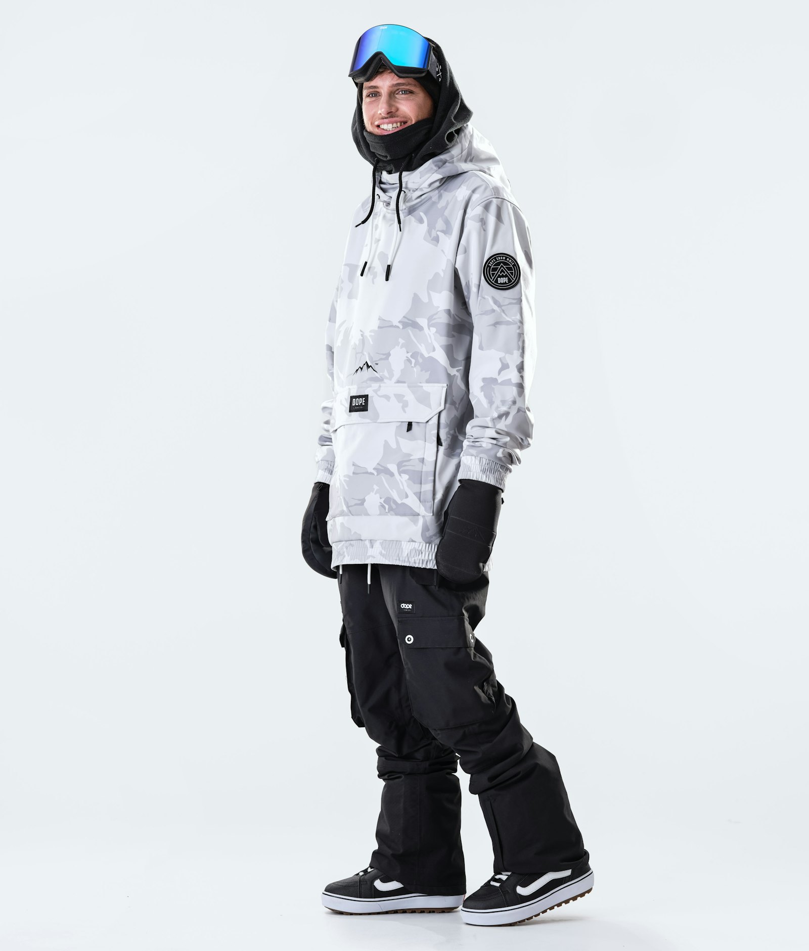 Dope Wylie 10k Snowboard Jacket Men Patch Tucks Camo