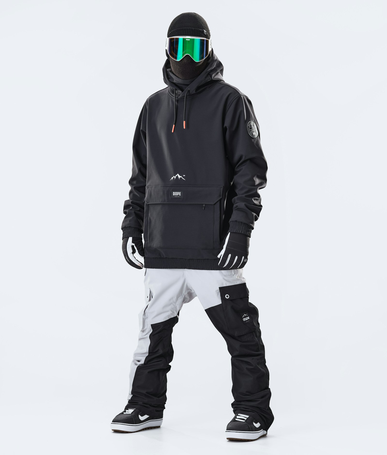 Dope Wylie 10k Snowboard Jacket Men Patch Black