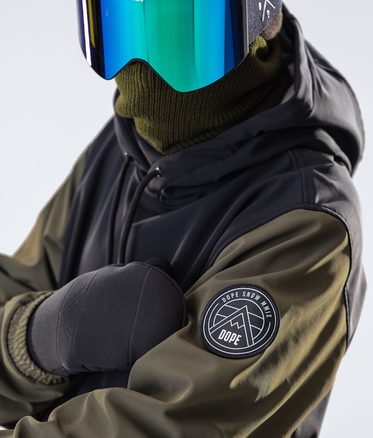 Wylie 10k Snowboard Jacket Men Patch Black/Olive Green, Image 2 of 9