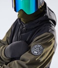 Dope Wylie 10k Snowboard Jacket Men Patch Black/Olive Green