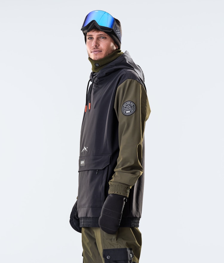 Wylie 10k Snowboard Jacket Men Patch Black/Olive Green, Image 5 of 9