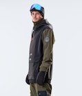 Dope Wylie 10k Chaqueta Snowboard Hombre Patch Black/Olive Green