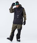Dope Wylie 10k Ski Jacket Men Patch Black/Olive Green