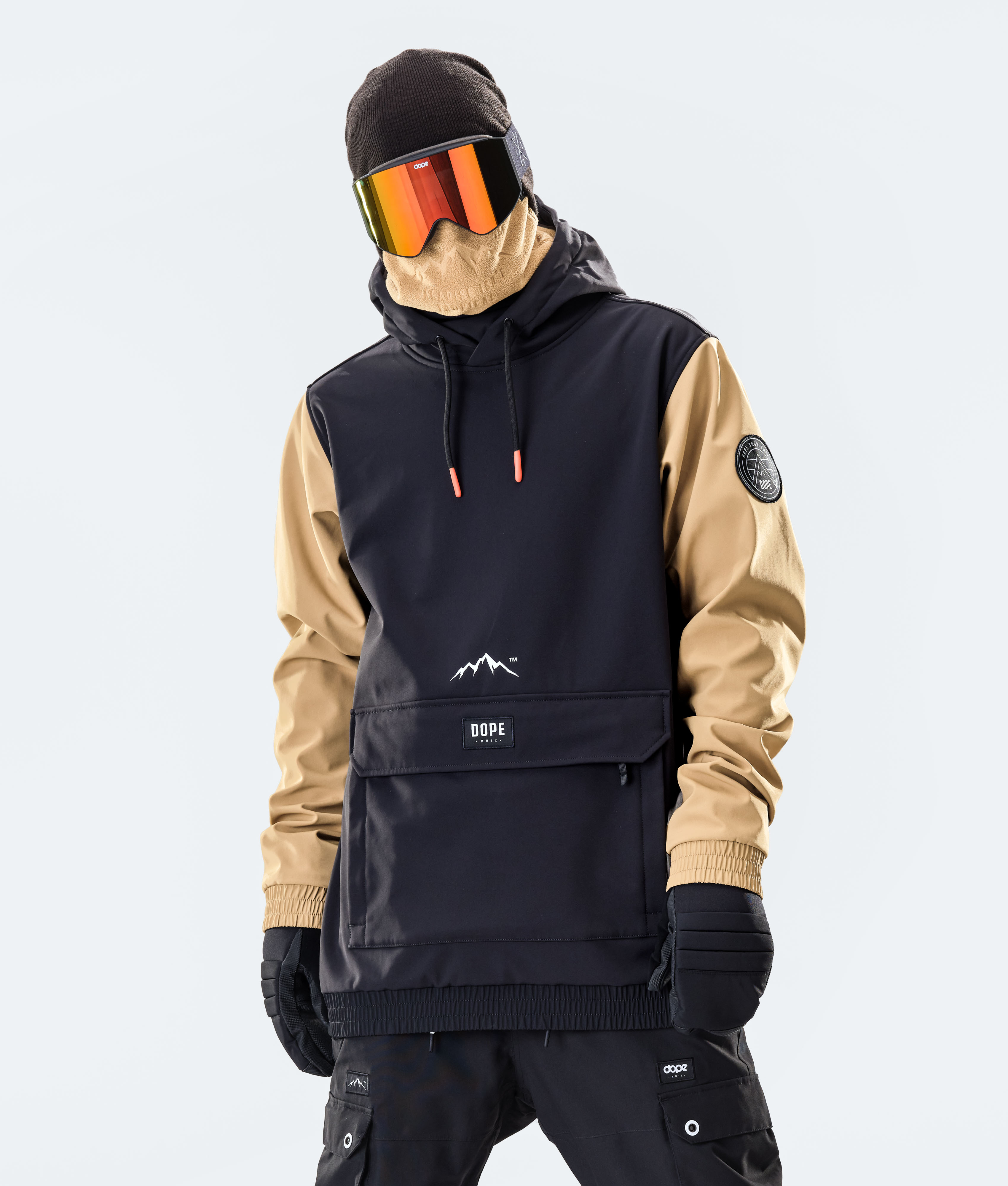 Dope Wylie 10k Snowboard Jacket Men Patch Black/Gold Dopesnow