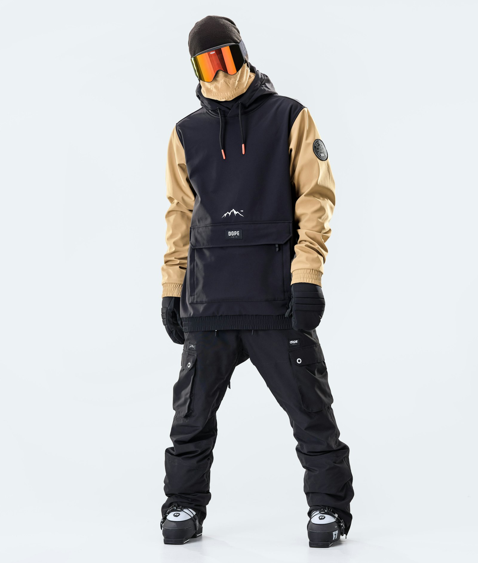 Wylie 10k Ski Jacket Men Patch Black/Gold
