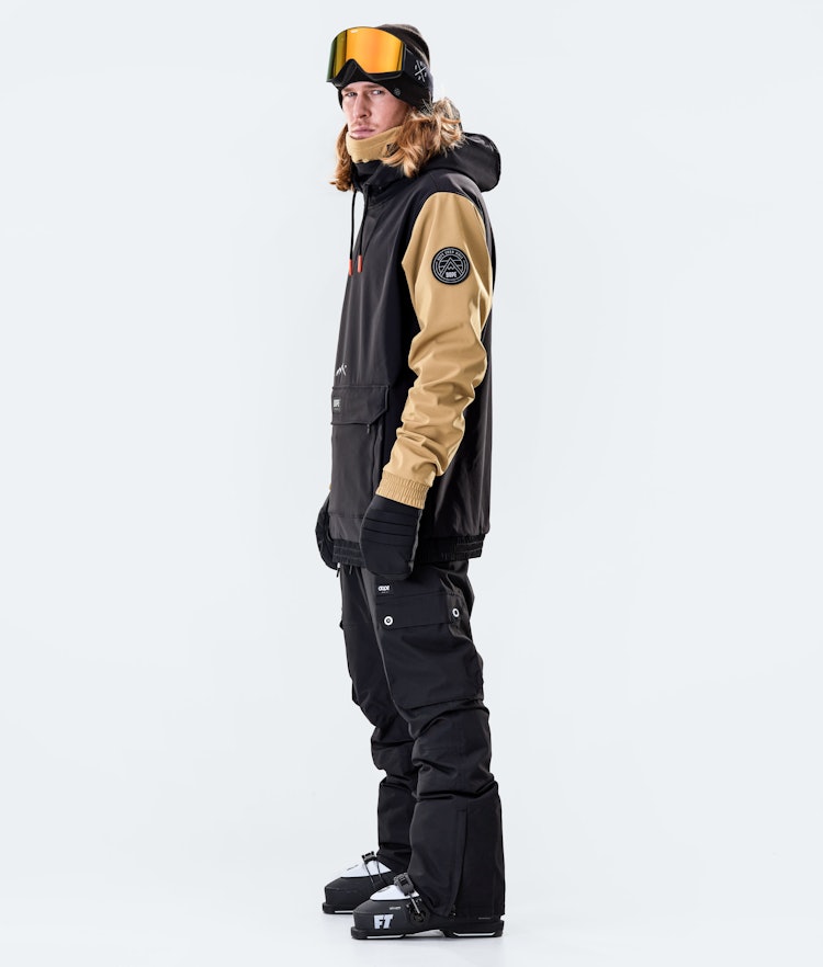 Wylie 10k Ski Jacket Men Patch Black/Gold, Image 5 of 6