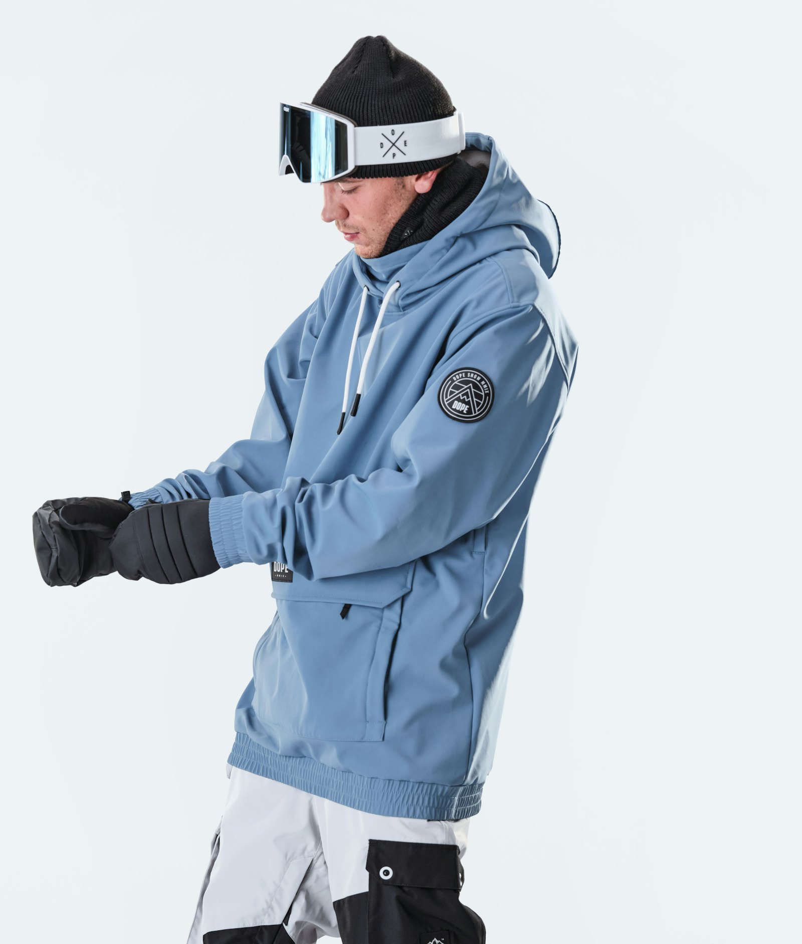 Wylie 10k Snowboard Jacket Men Patch Blue Steel