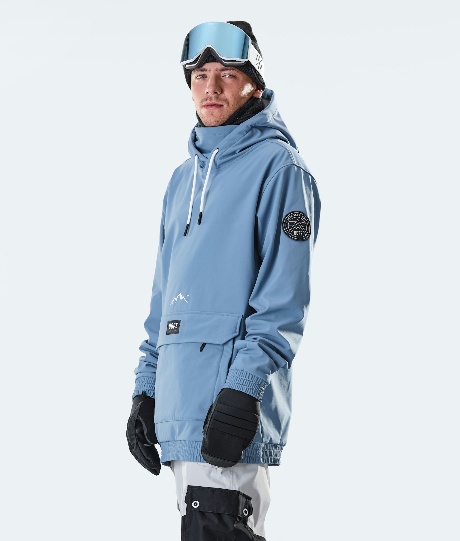 Wylie 10k Snowboard Jacket Men Patch Blue Steel
