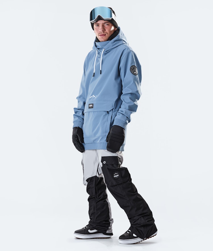 Dope Wylie 10k Kurtka Snowboardowa Mężczyźni Patch Blue Steel