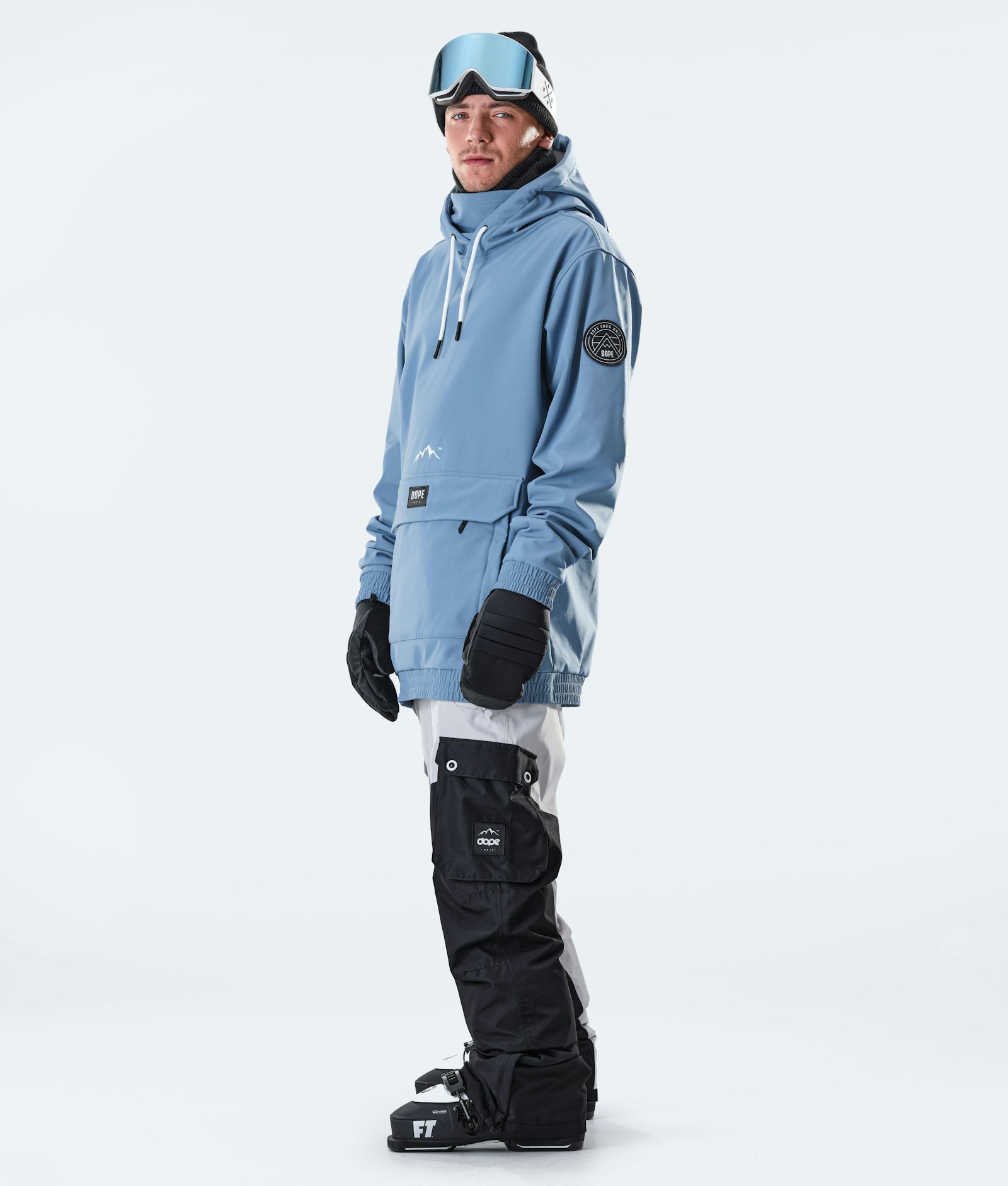 Dope Wylie 10k Ski Jacket Men Patch Blue Steel