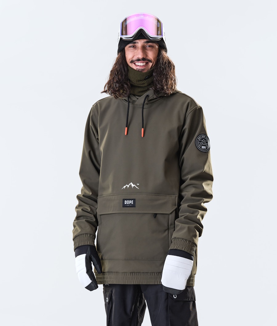 Wylie 10k Snowboard Jacket Men Patch Olive Green