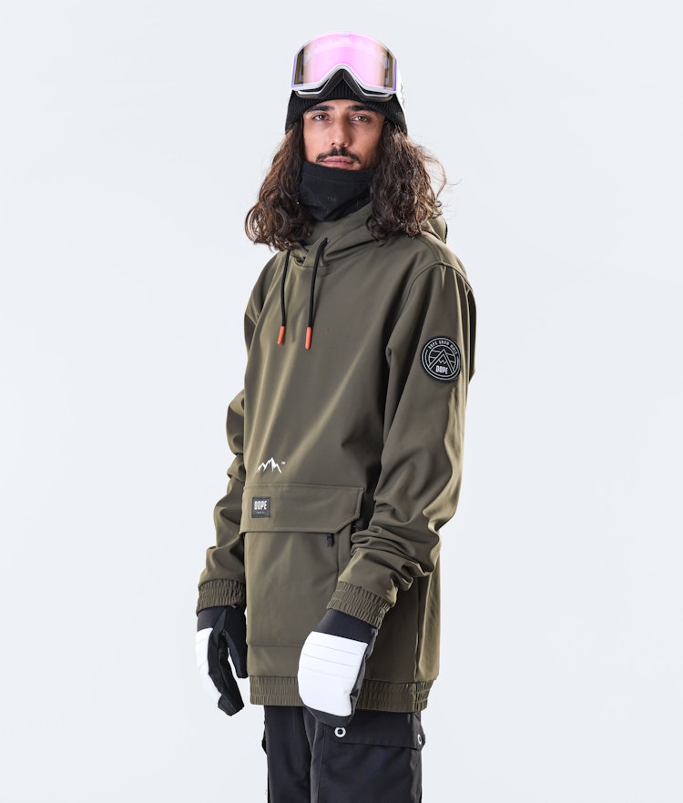 Dope Wylie 10k Snowboard Jacket Men Patch Olive Green, Image 5 of 9