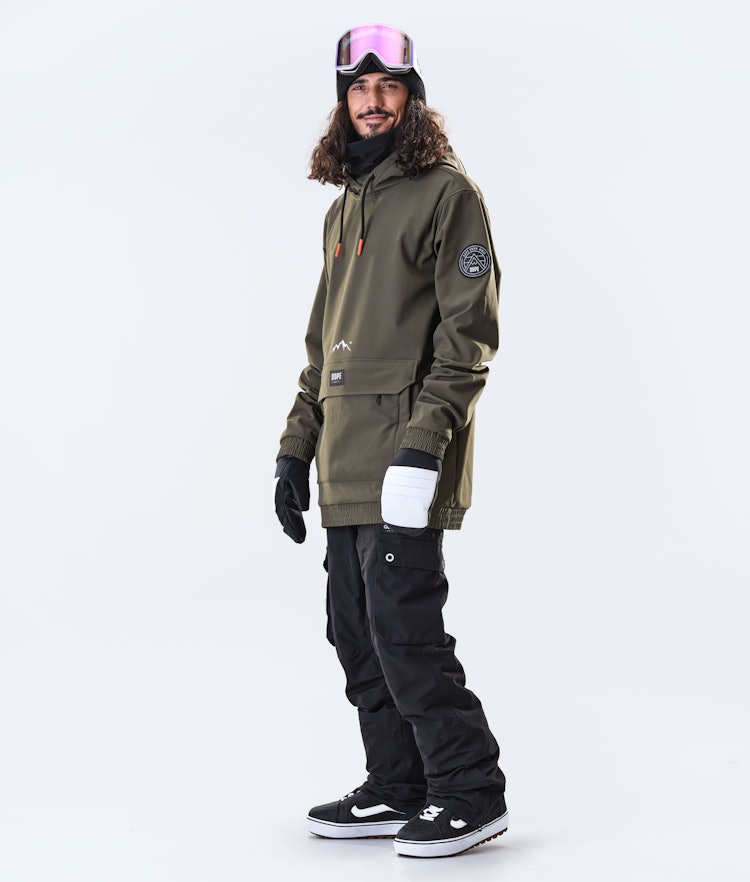 Wylie 10k Snowboard Jacket Men Patch Olive Green, Image 8 of 9