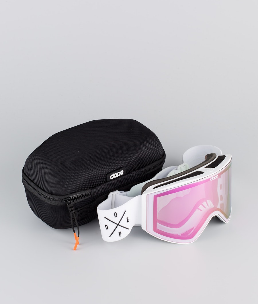 Dope Sight 2020 Skibrille Herren White/Pink Mirror