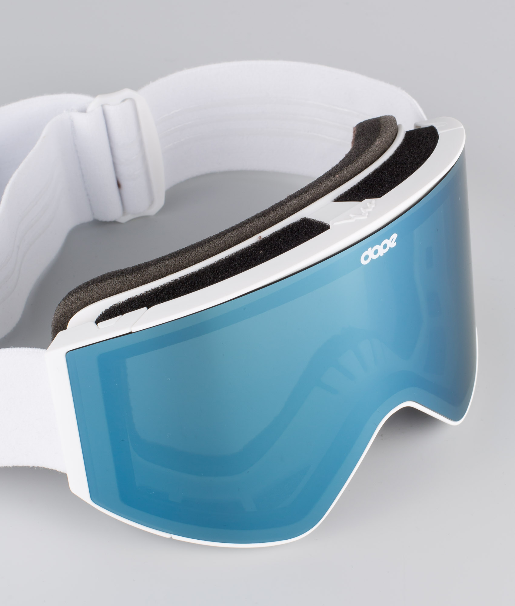 Dope Sight 2021 Maschera Sci Uomo White/Blue Mirror - Bianco