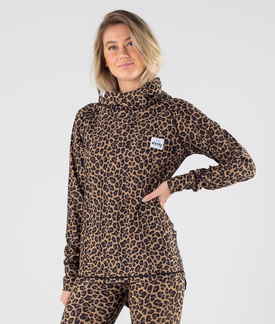 Eivy Icecold Hood Top Funktionsshirt Leopard