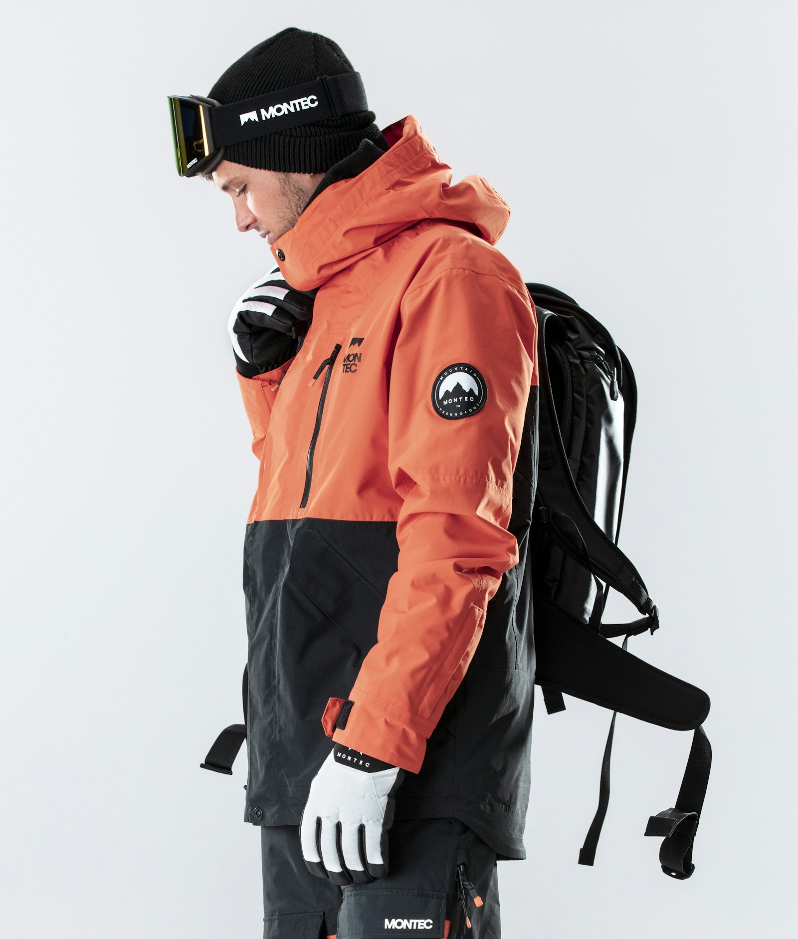 Roc Snowboard Jacket Men Orange/Black