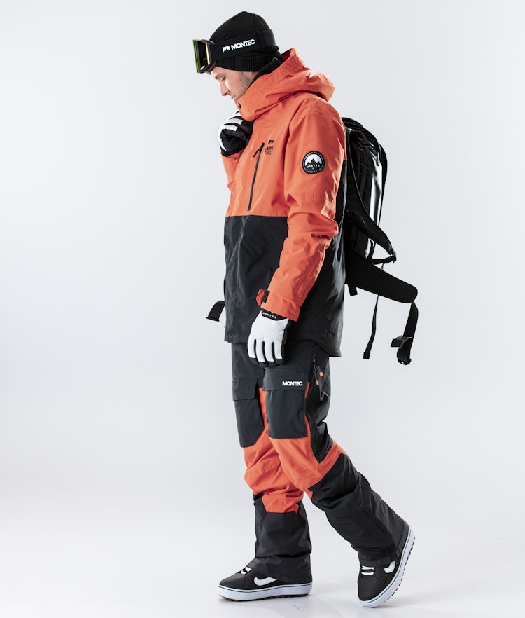 Montec Roc Veste Snowboard Homme Orange/Black