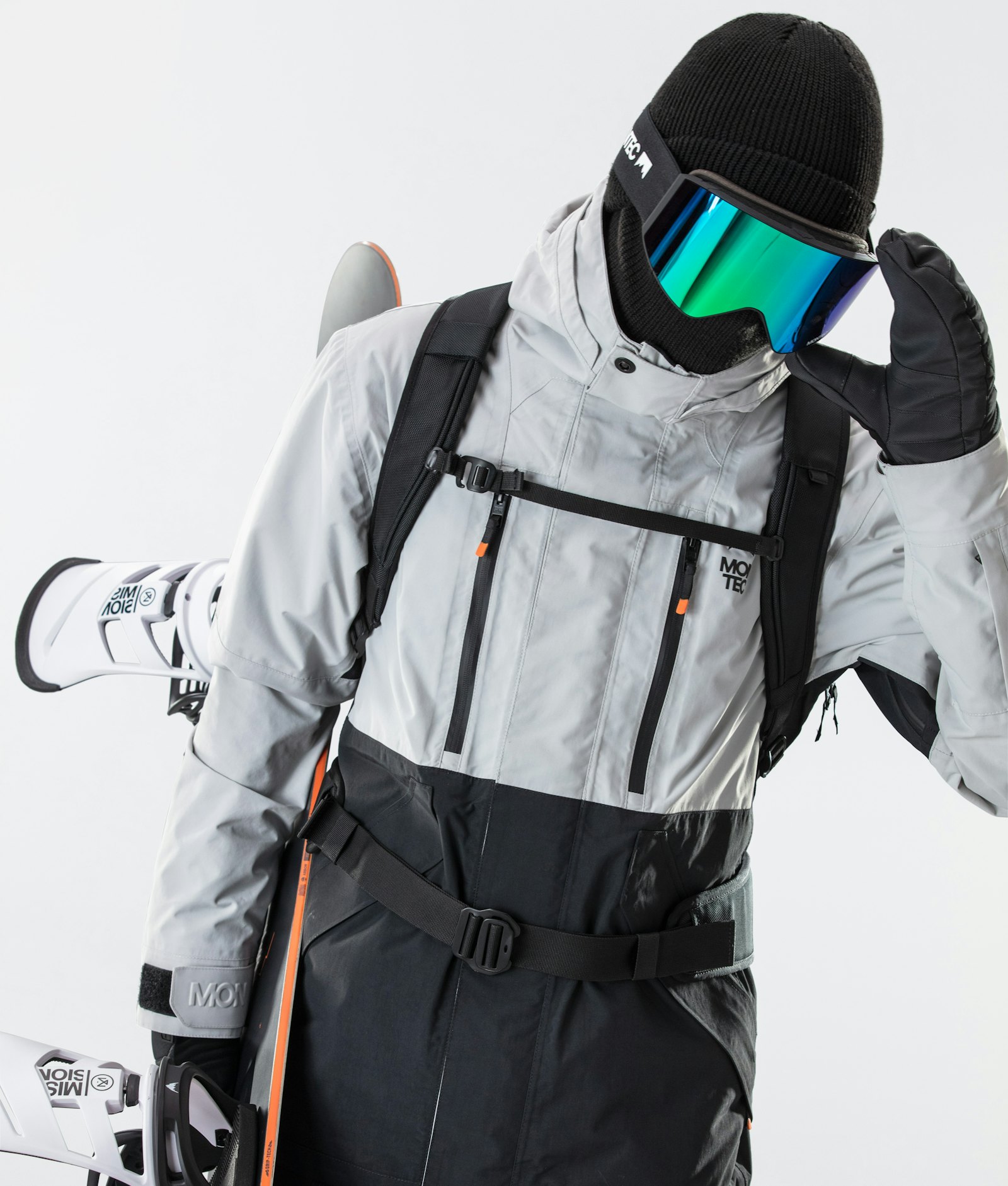 Montec Roc Snowboard Jacket Men Light Grey/Black