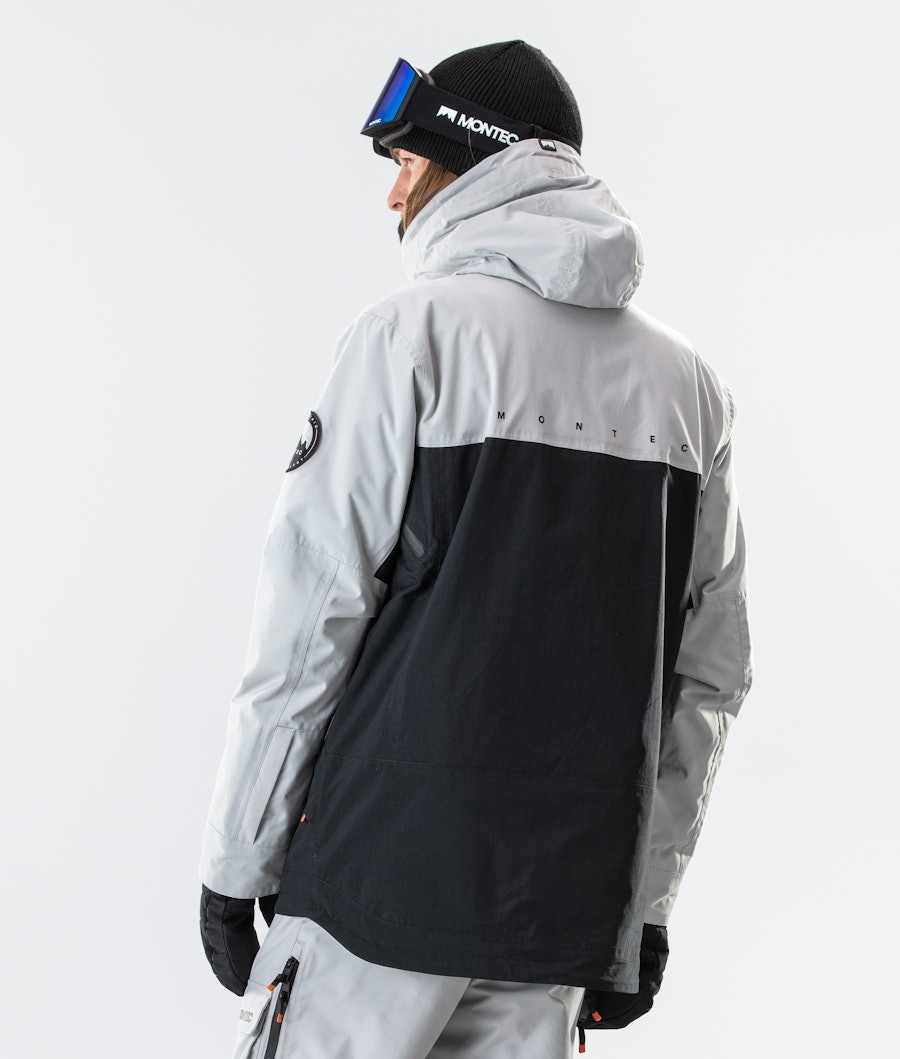 Montec Roc Men's Snowboard Jacket Light Grey/Black
