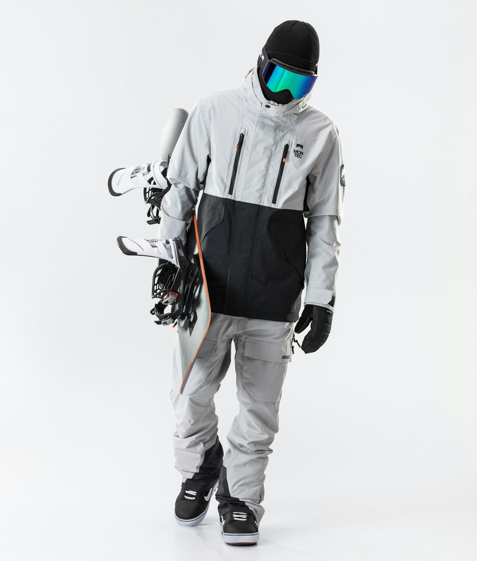 Montec Roc Snowboardjacke Herren Light Grey/Black